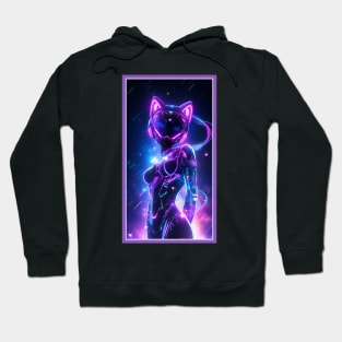 Anime Cute Cat Girl | Sci-Fi Manga Girl Anime Art Hoodie